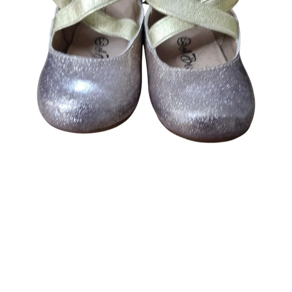 Bear Co Toddler Size 3 Color Change‎ Gold Silver Smooth Glitter Ballet Flat